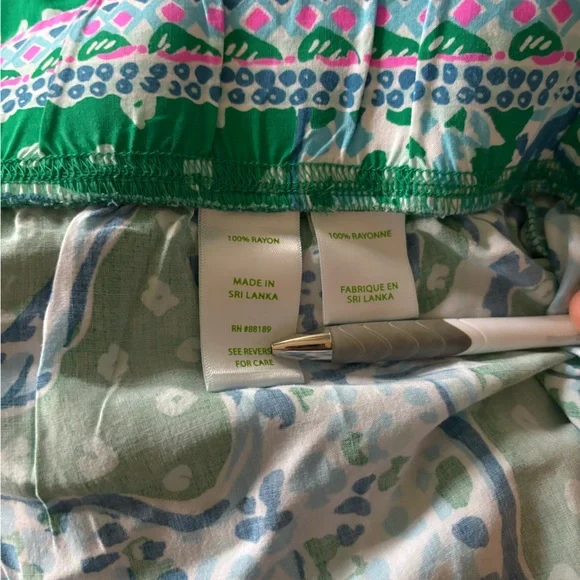 Lilly Pulitzer Bal Harbour Palazzo Pants in "Emerald Isle On The Prowl" Print - Picture 8 of 8